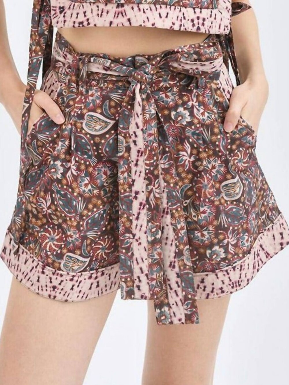 CHUFY keket organic cotton shorts in siwa wine Size Small